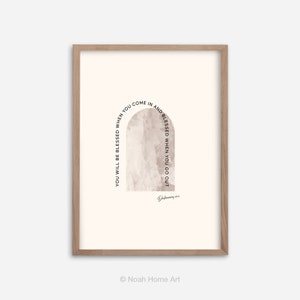 Deuteronomy 28:6, Scripture Wall Art, Bible Verse Printable, Christian Gift, Baptism Gift, home decor, Inspiring Quotes, Christian Wall Art