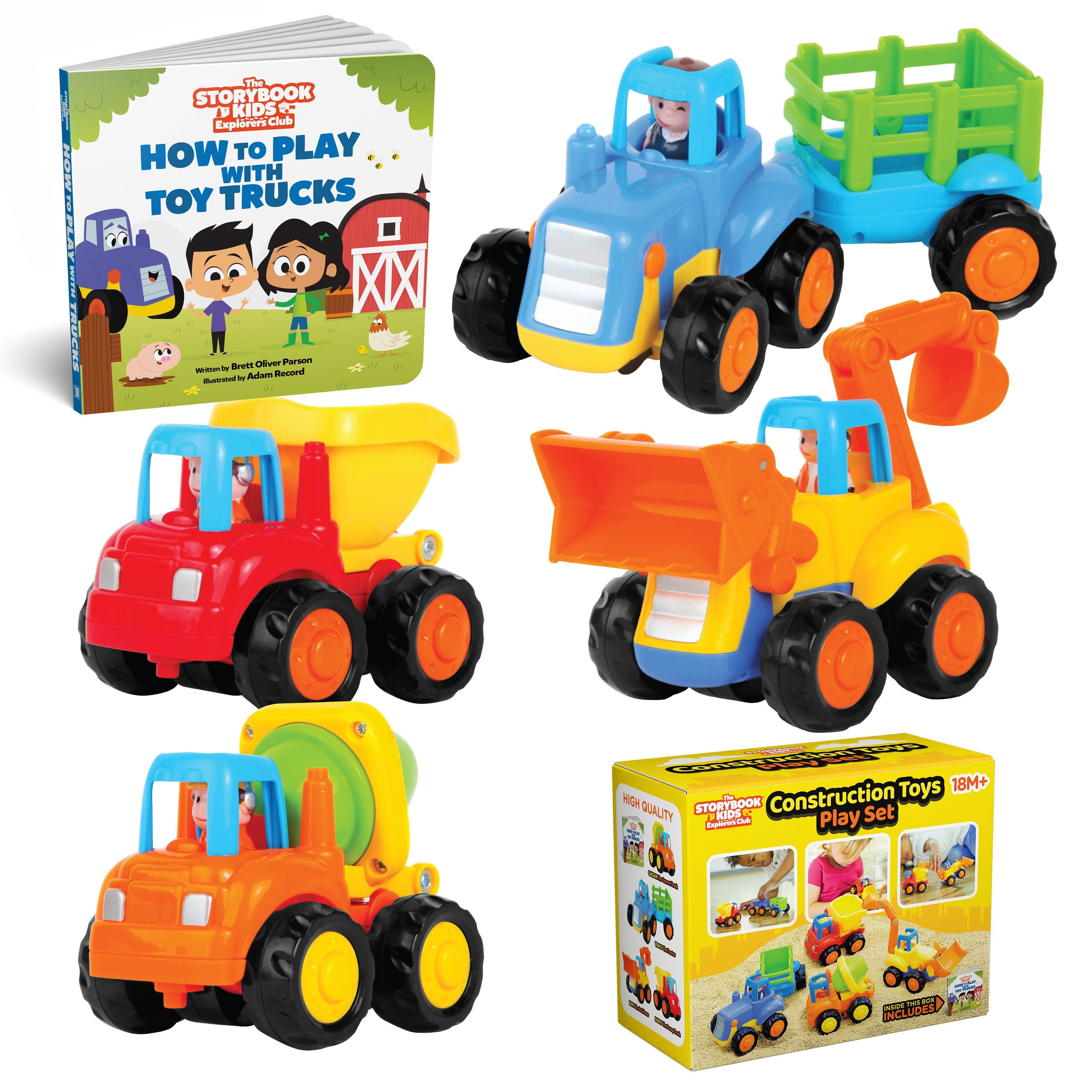 Push & Pull Cars for Kids Age 1 2 3 Toddler Construction | Etsy