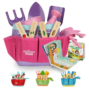 Kids Gardening Tools | Toddler Gardening Gift | Toddler Toys | Gardening Tools | Kids Garden Book | Kid Fun Kit | Gardening Tools for Kids