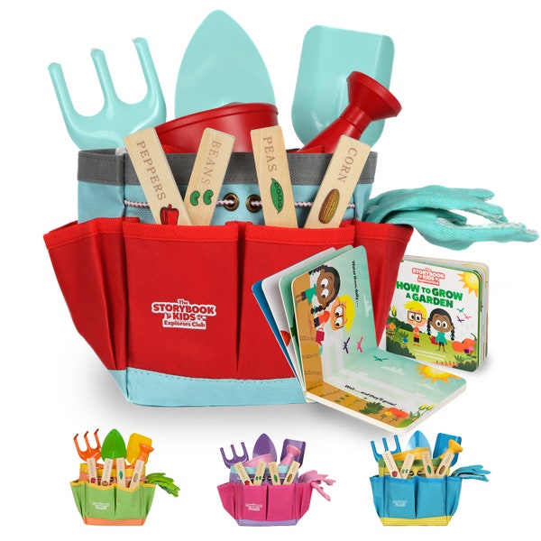 Kids Gardening Tools | Toddler Gardening Gift | Toddler Toys | Gardening Tools | Kids Garden Book | Kid Fun Kit | Gardening Tools for Kids