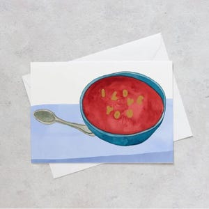 Carte Soupe à l'alphabet pour la Saint-Valentin