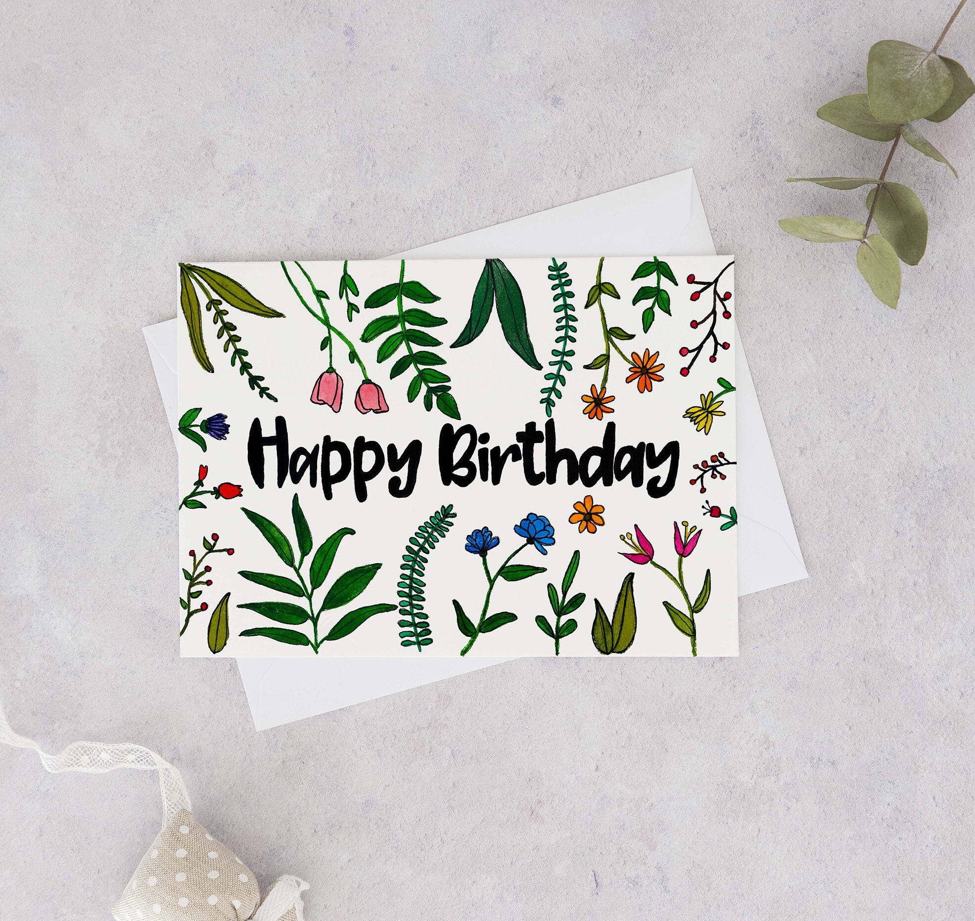 Twizler Geburtstagskarte Für Nichte – Mit Silberfolie & Aquarell-Blumen, Elegante Glückwunschkarte
