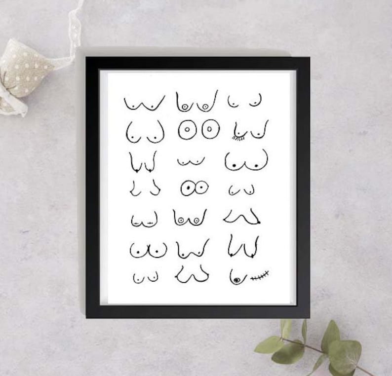 Boob Art Boobs Print Feminist Art Watercolour Print International boob-art-boobs-print-feminist-art-watercolour-print-international