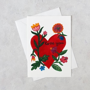 Floral Valentine's Day Card