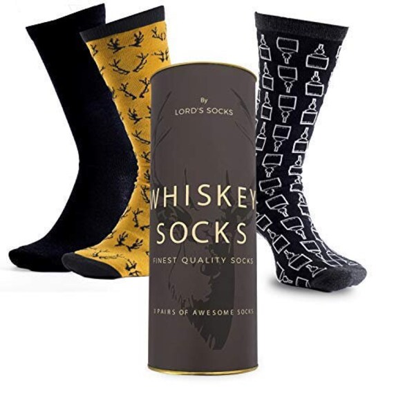 Lord's Rocks 3-pack Whiskey Socks With Gift Box - Etsy