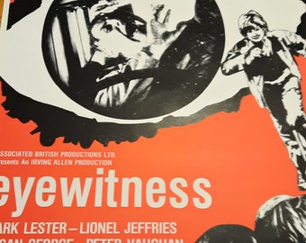 Eyewitness - Affiche originale de Quad Cinema 1970 - Presque neuf