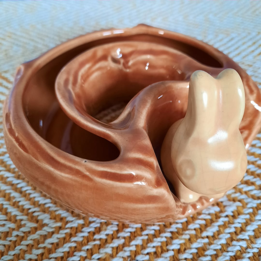 Rare Early Hornsea Pottery: Rabbit Posy Horseshoe Trough From 1953 - Etsy
