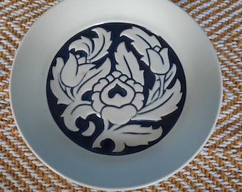 Poterie Hornsea rare : Plat sucré de 1962 de la gamme Floral