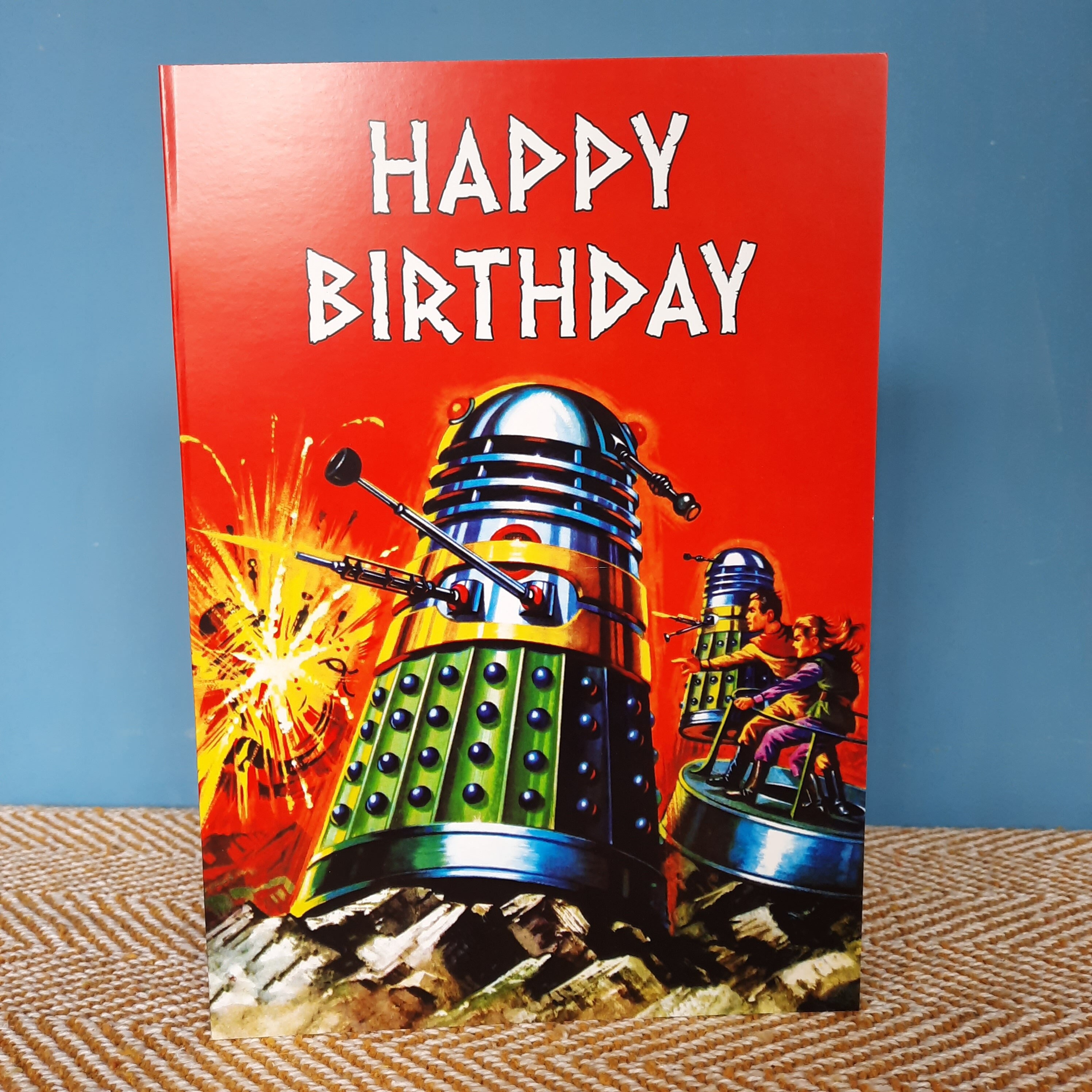 Doctor Who and Daleks Birthday Card (A5) &ldquo;happy Birthday&rdquo; - Etsy