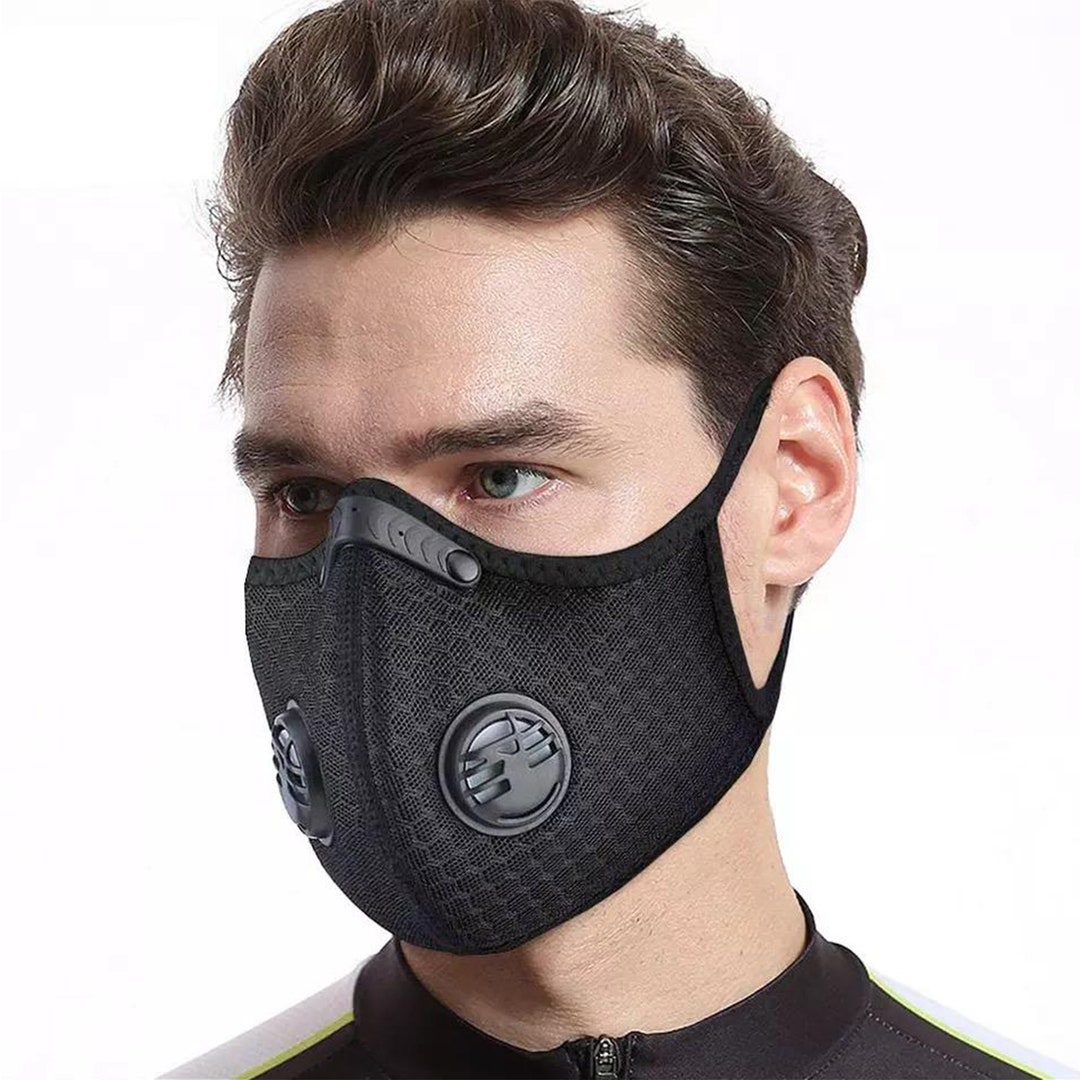 Masque Tissu Adulte Lavable Et Réutilisable - Noir Uni - Neuf Avec Emballage