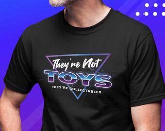 Retro Toy Collector T-Shirt: 80s Cartoon Style with Personalized Certificate