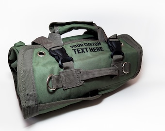 Personalized Roll Up Tool Bag: 1200D Oxford Polyester Travel Accessory