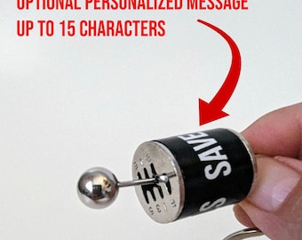 Personalized Stick Shift Keychain: Manual Transmission Fidget Toy, Car Guy Gift