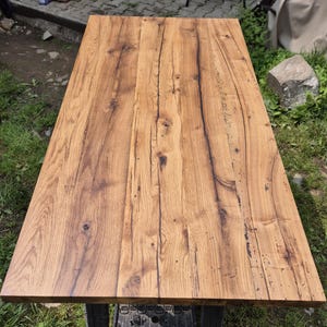 Oak table top. Reclaimed wood table.