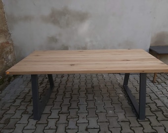 Plateau de table en chêne récupéré