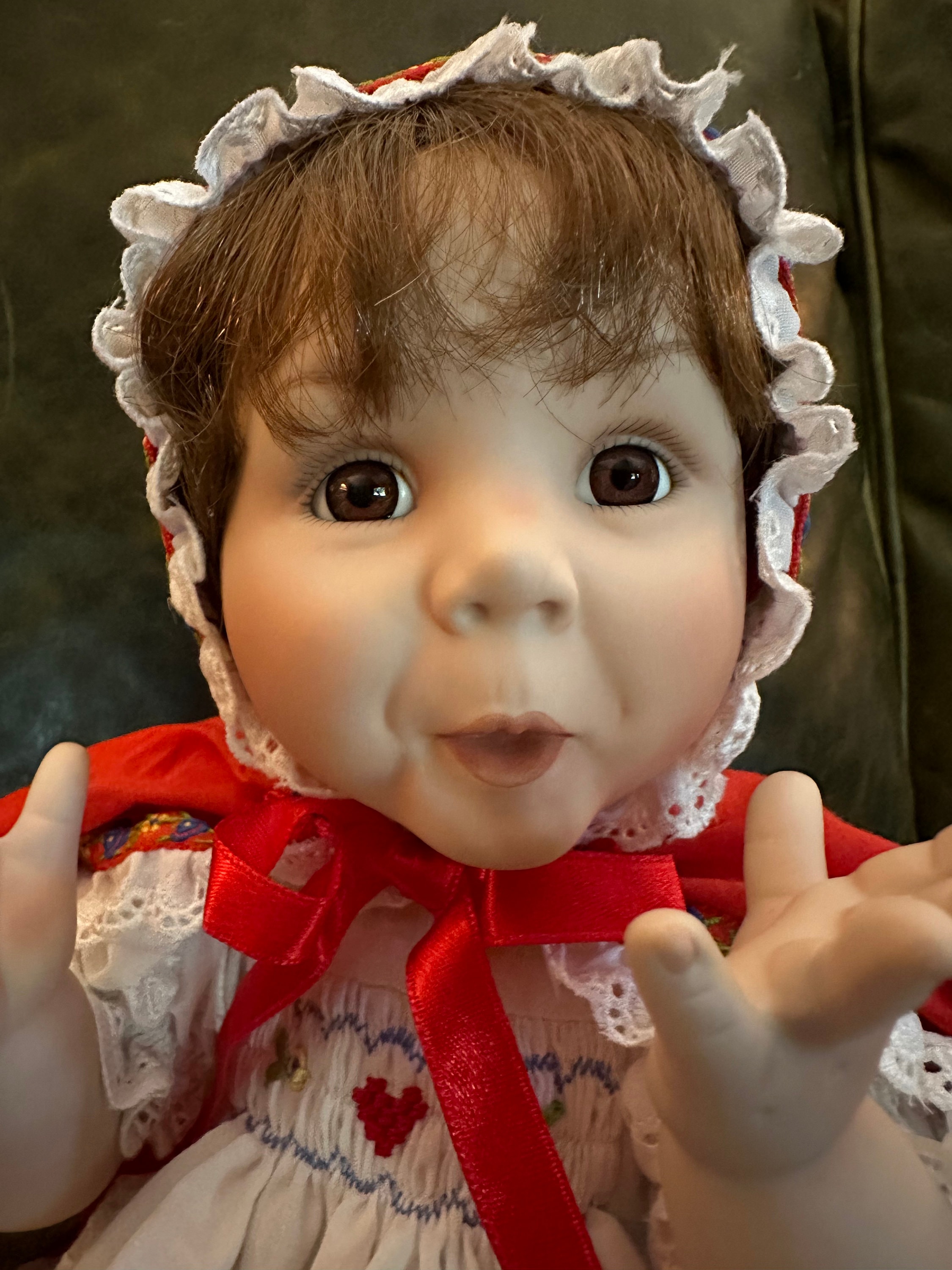 Ashton Drake Baby Red Riding Hood Porcelain Doll (1997) - Etsy