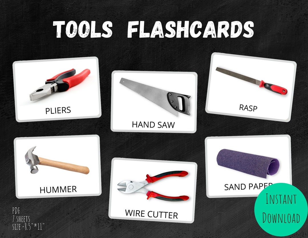 Tools Flashcards Dementia Alzheimer's Memory Prompt Image Cards PDF