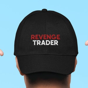 Revenge TRADER Dad Hat | Finance Stock Investing Finance Meme Gift | Revenge | Wall Street Office Gifts | Accountant Gifts | Stonks