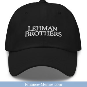 Lehman Brothers Hat | Wall Street Finance Gift | Work Colleague Gift | Big Short | Investment Banking  | Finance Accounting Gift
