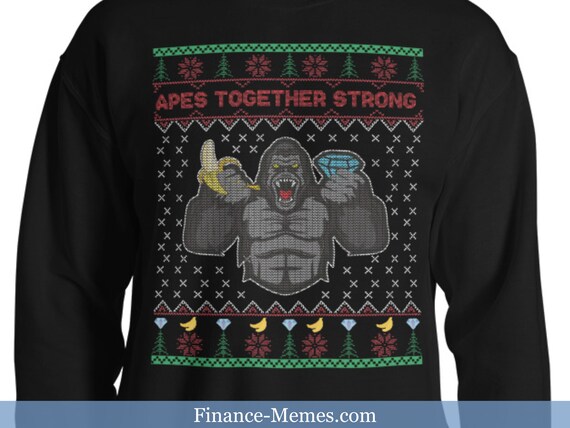 Gorilla ugly hotsell christmas sweater