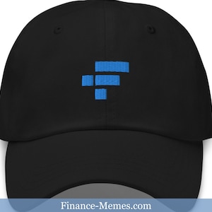 FTX Token Embroidered Dad Hat, Unisex Dad Hat, FTX Token Logo, FTT Logo, Crypto Clothing Gifts for Him, Blockchain Cap