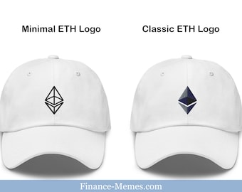Bonnet papa brodé Ethereum, cadeau Crypto HODLER