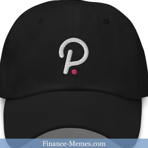 Polkadot Embroidered Dad Hat, Unisex Dad Hat, Polkadot Logo, DOT Logo, Crypto Clothing Gifts for Him, Blockchain Cap