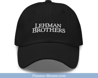 Lehman Brothers Embroidered Hat, Investment Banker Gift