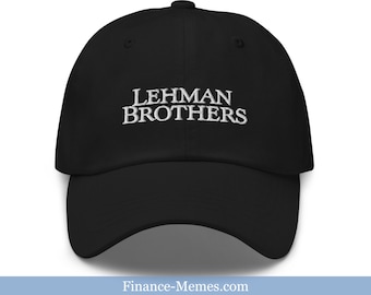 Lehman Brothers Hat, Investment Banking Gift for Banker, Wall Street Cap, Funny Finance Hat, The Big Short