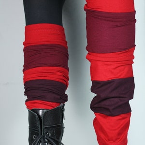 Leg warmers made of elastic viscose jersey Rottöne