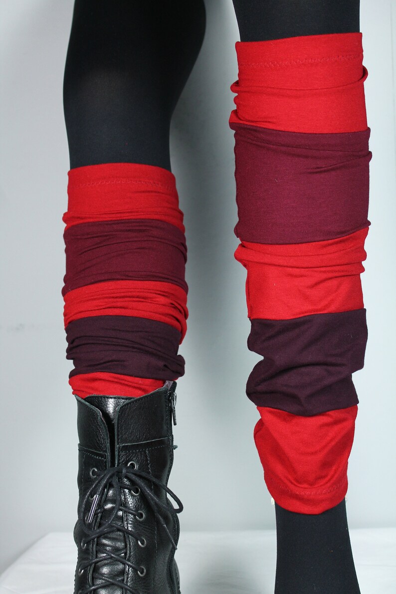 Leg warmers made of elastic viscose jersey Rottöne