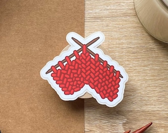 Knit Sticker | Knit Project Sticker | Knitter Sticker | Waterproof Sticker | Yarn Sticker | Knitting Sticker