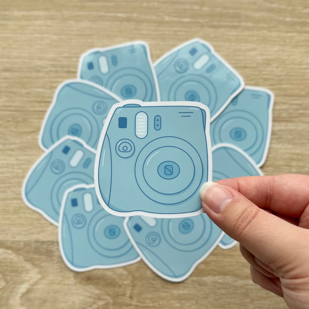 Ulex Camera Sticker Blue Camera Sticker | Camera Sticker | Glossy Waterproof Sticker - Etsy