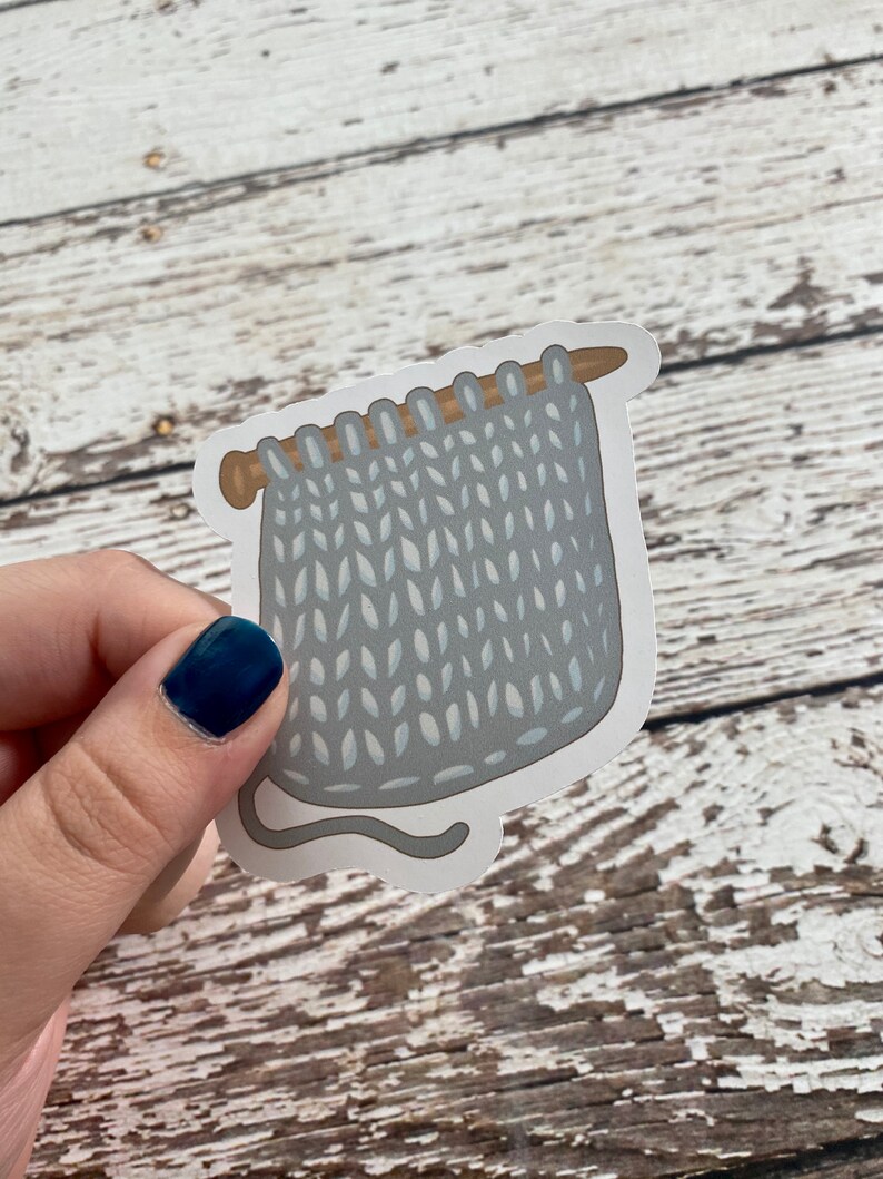 5pack/knitting Diecut Stickers Etsy
