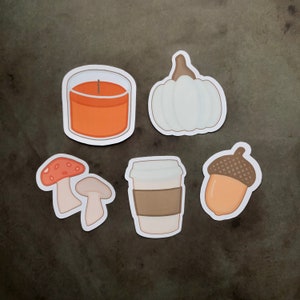 Fall/Autumn Die-Cut Stickers