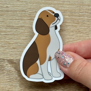 Beagle Sticker | Dog Sticker | Cute Dog Sticker | Cute Sticker | Vinyl Waterproof Sticker | Beagle | Glossy Sticker | Water Bottle Sticker