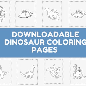 Dinosaur Coloring Pages, Downloadable, Printable