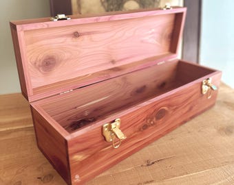 Large Cedar Church Box, Aromatic Wood, Peyote Storage