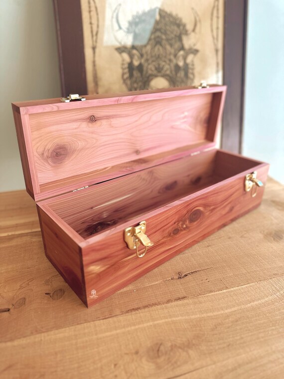 Large Cedar Church Box, Aromatic Wood, Peyote Storage