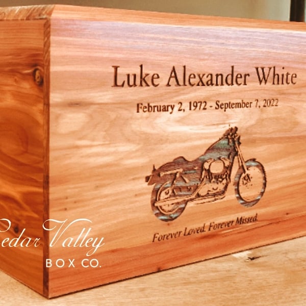 Engraveable Motorcycle Urns for Human Ashes Etsy