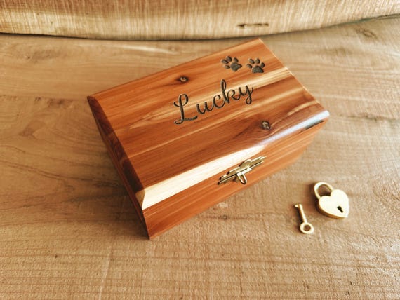 Cedar Engraved Pet Urn Cedar Box Engraved Box for Dog Ashes Dog Urn Wood Urn Keepsake Wood Box for Ashes Dog and Cat Memorial Etsy