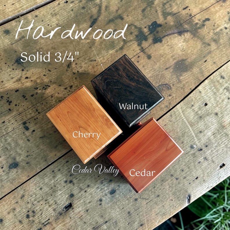 Walnut Cross Urn, Cedar Cremation Urn, Cherry Human Urn, Urn for Ashes, Cremation Box, Crucifix, Religious imagen 3