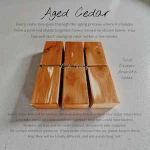 Engraved Cedar Chest, Wood Box, Personalized, Wedding Gift, Keepsake, Jewelry Box, Baptism, 10", Confirmation image 4