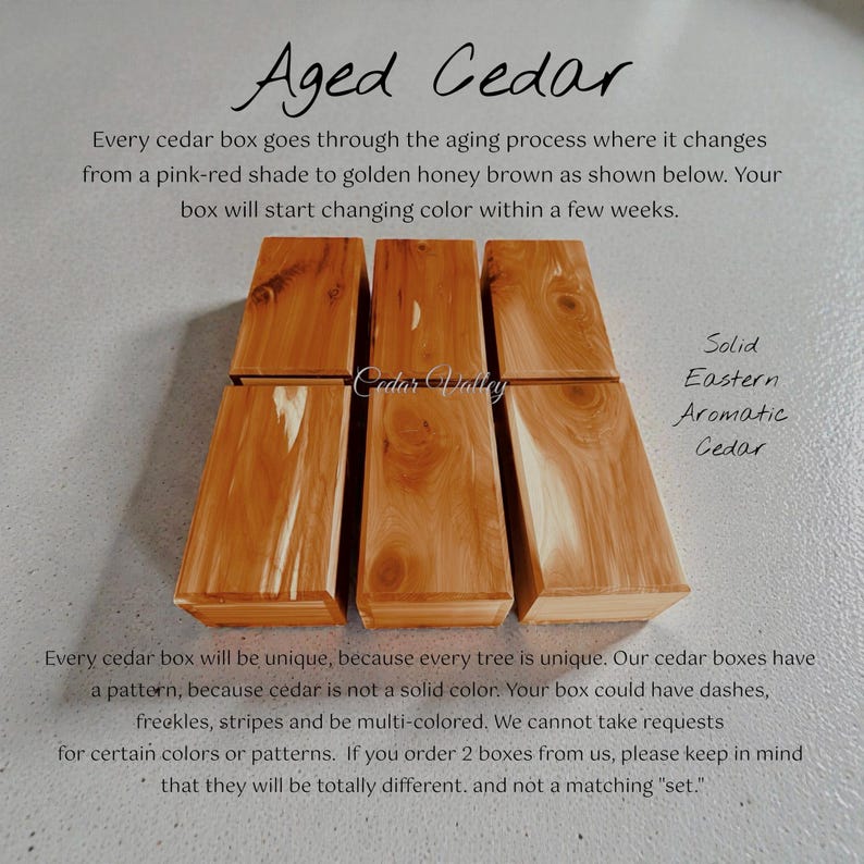 Engraved Cedar Chest, Wood Box, Personalized, Wedding Gift, Keepsake, Jewelry Box, Baptism, 10", Confirmation image 4