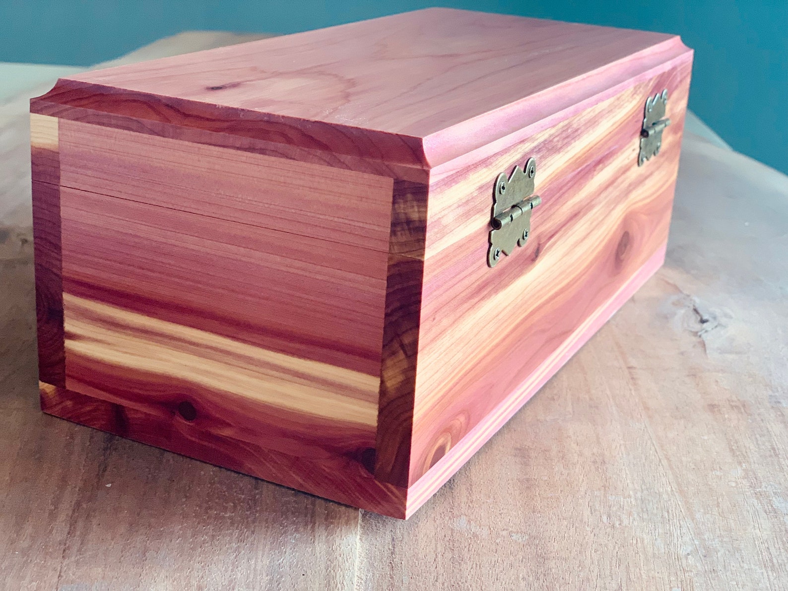 Cedar Box With Lock or Latch / 10 X 4.75 Wood Box Etsy
