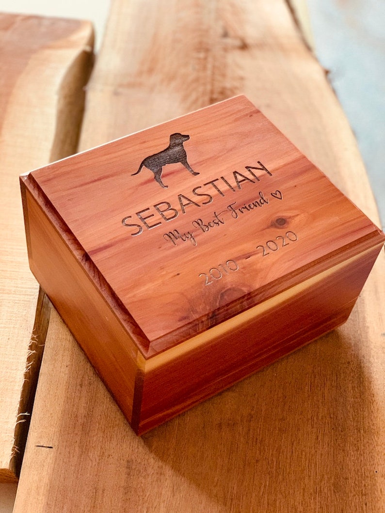 cedar box for pet ashes