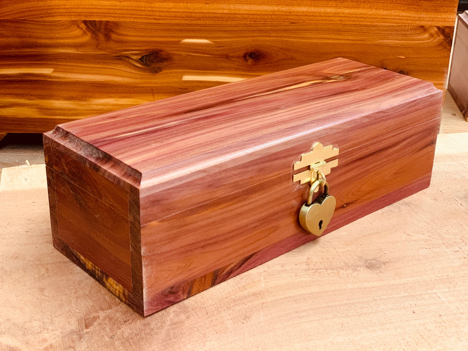 Large Cedar Box / Aromatic Eastern Cedar Urn / Cedar Box with Etsy