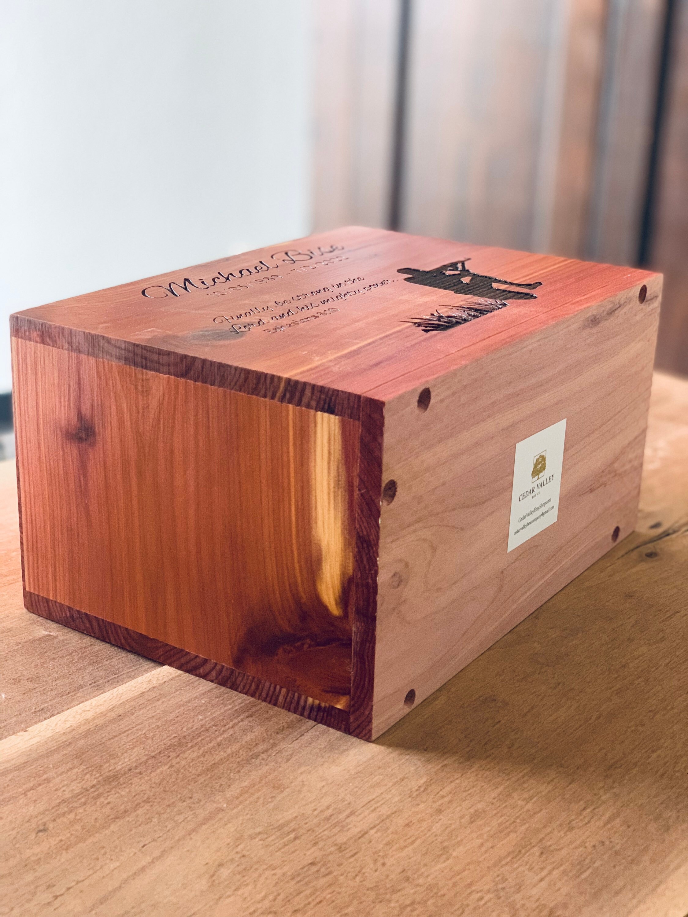 Customize Your Cedar Urn Wood Urn Urn Human Urn for Ashes Etsy