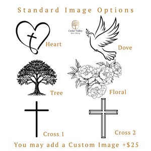 Walnut Cross Urn, Cedar Cremation Urn, Cherry Human Urn, Urn for Ashes, Cremation Box, Crucifix, Religious imagen 2