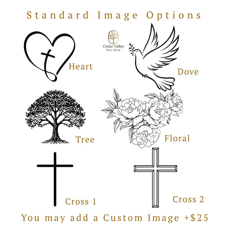 Walnut Cross Urn, Cedar Cremation Urn, Cherry Human Urn, Urn for Ashes, Cremation Box, Crucifix, Religious imagen 2